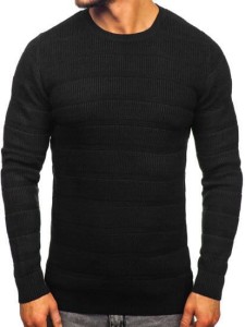 Sweter męski czarny 