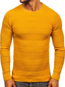 Sweter męski camelowy 