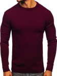 Sweter męski bordowy 