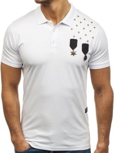 Koszulka polo męska biała 