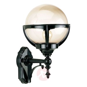 Piękna lampa ścienna zewnętrzna Bali, czarna