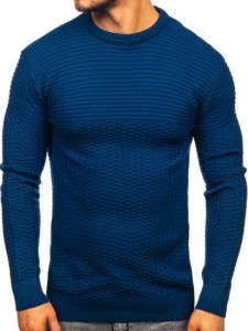 Sweter męski niebieski