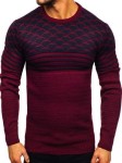 Sweter męski bordowy 