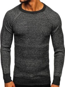 Sweter męski grafitowy 