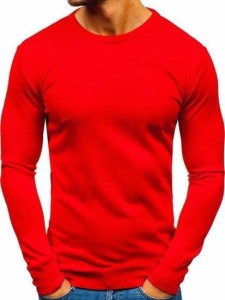 Sweter męski czerwony 