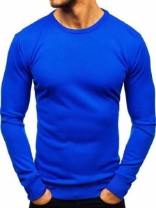 Sweter męski chabrowy