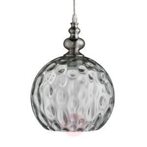 Srebrna lampa wisząca Indiana w antycznym stylu