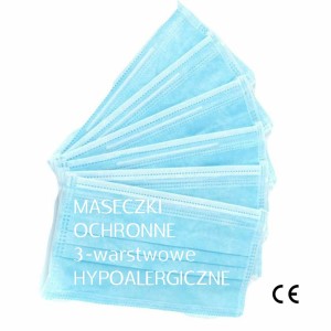 Maseczka ochronna jednorazowa 3-warstwowa 50szt