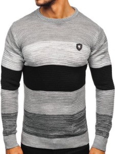 Sweter męski szary 
