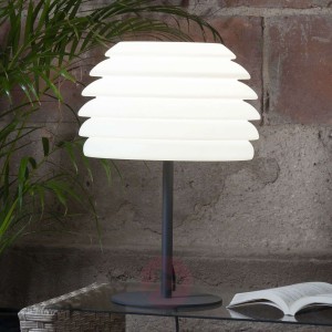 Lampa tarasowa Gardenlight klosz falisty, 60 cm