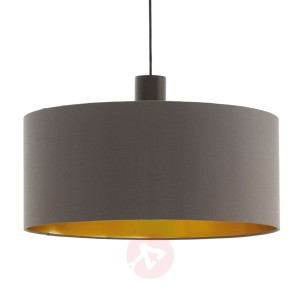 Lampa wisząca Concessa cappuccino/złoty Ø 53 cm