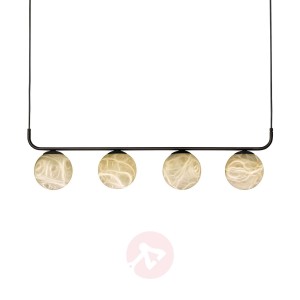 Lampa wisząca LED Tribeca z alabastrem 4-punktowa
