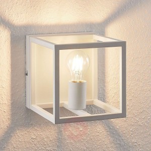 Lindby Meron lampa ścienna, skrzynkowa, biała