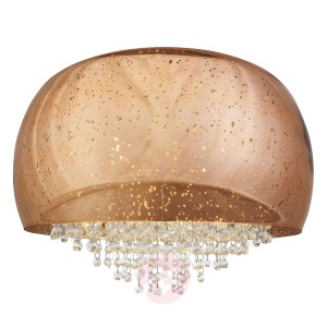 Lampa sufitowa Brilliance, miedź/chrom, 50 cm