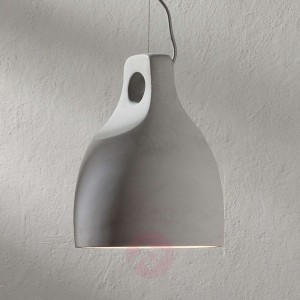 Betonowa lampa wisząca Morton, okrągła