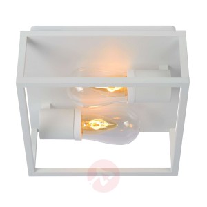 Lampa sufitowa Carlyn łazienka 2-punktowa biała
