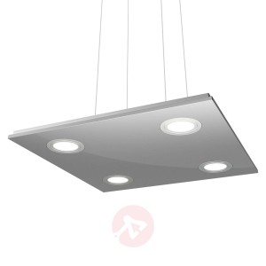 Kwadratowa lampa wisząca LED Pano, metal
