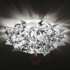 Srebrna designerska lampa sufitowa VELI MINI