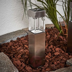 Prostokątna lampa solarna LED Barny - 4 w zestawie