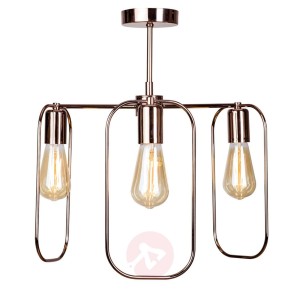 Lampa sufitowa Neo 5-punktowa, pionowa, miedziana