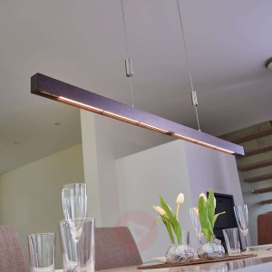 Lampa wisząca LED Nora w formie belki, 118 cm