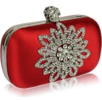 Torebka z czaszką - celebrity style - styl Alexander McQueen, ciemno czerwona - ciemne wino