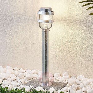 Słupek oświetleniowy Alvaro srebrny wodoodp. 60 cm
