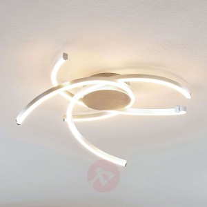 Lindby Katris lampa sufitowa LED, 58 cm, aluminium