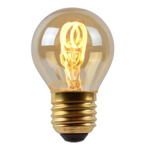 Żarówka LED E27 G45 bursztyn 2 200 K ściemniana