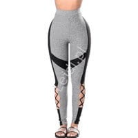 Legginsy z paskami, sportowe spodnie, yoga, fitness