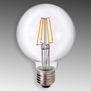E27 5 W 827 kulka LED G80, przezroczysta