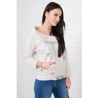 Bluza z kapturem beżowa