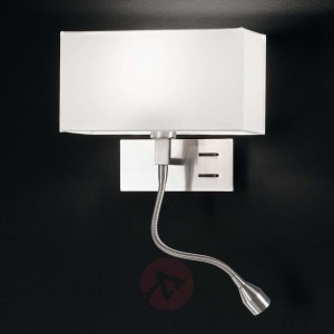 Elegancka lampa ścienna EMILIAN z lampką LED
