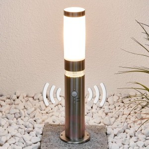 Lampa cokołowa BINKA z czujnikiem, stal
