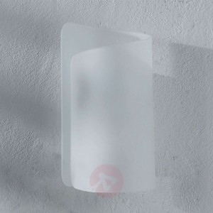 Unikatowa lampa ścienna Papiro satynowa