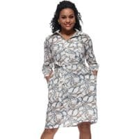 Sukienka z paskami i łańcuchami Plus Size