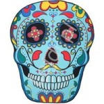 Piknikowa chusta meksykańska czaszka, mata piknikowo plażowa Muerte Skull