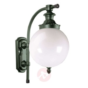 Zewnętrzna lampa ścienna Madeira, ciemnozielona