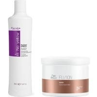 Fanola No Yellow Shampoo 350ml + Wella Fusion Intense Repair Mask 500ml