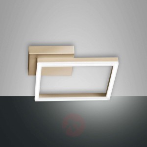 Lampa sufitowa LED Bard, 27x27cm, matowe złoto