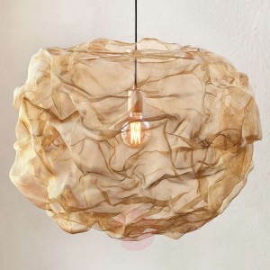 Lampa wisząca Heat z mosiężnej plecionki