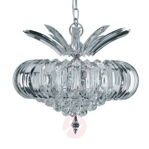 Okrągła lampa wisząca SIGMA, 5-punktowa chrom