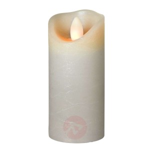 Świeca LED Shine, Ø 5 cm, szara, 12,5 cm