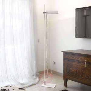 Biała lampa stojąca LED GiuUp