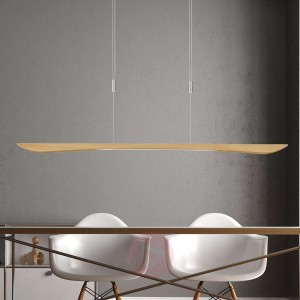 Lucande Hiba lampa wisząca LED dąb naturalny 148cm
