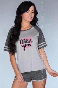 Pizama Jeanette Szara