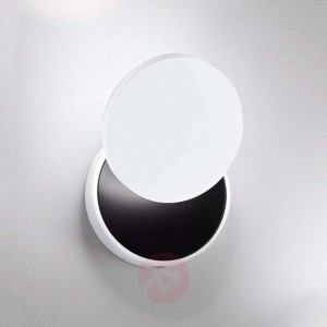 Kinkiet LED Ara, spot do czytania, czarno-biały