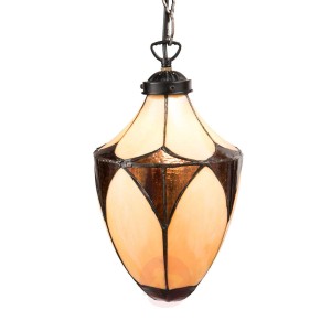 Secesyjna lampa wisząca Olia w stylu Tiffany