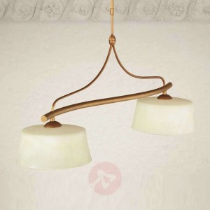 Lampa wisząca Alessio belka, 2-punktowa