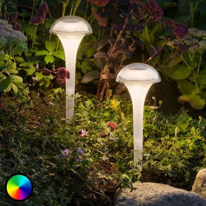 Lampa solarna LED Assisi ze szpicem ziemnym, kolor
